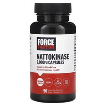 Наттокіназа Nattokinase 2000 FU Force Factor 90 капсул