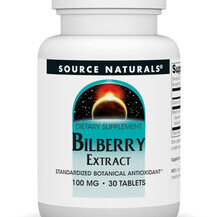 Bilberry Extract Черника Source Naturals 30 таблеток