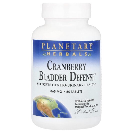 Основное фото товара Planetary Herbals, Клюква, Cranberry Bladder Defense, 60 таблеток