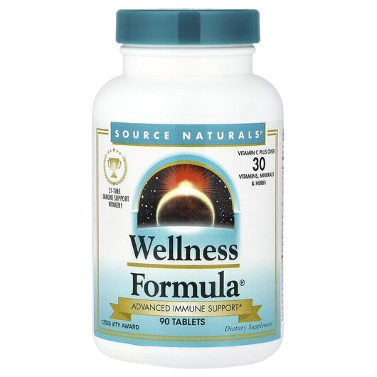 Основное фото товара Wellness Formula Основное фото товара Source Naturals, Поддержка иммунитета, Wellness Formula, 90 табле