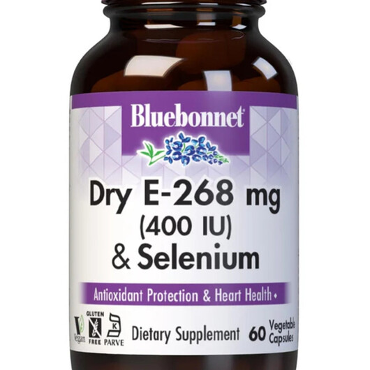 Основне фото товару Dry E-268 mg Основне фото товару Bluebonnet Nutrition, Dry E-268 mg, Вітамін E Токофероли, 268 мг