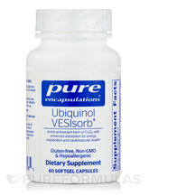 Убіхінол Ubiquinol VESIsorb Pure Encapsulations 60 капсул Убіхінол Ubiquinol VESIsorb Pure Encapsulations 60 капсул