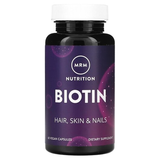 Основное фото товара Biotin Основное фото товара MRM, Витамин B7 Биотин, Biotin, 60 капсул