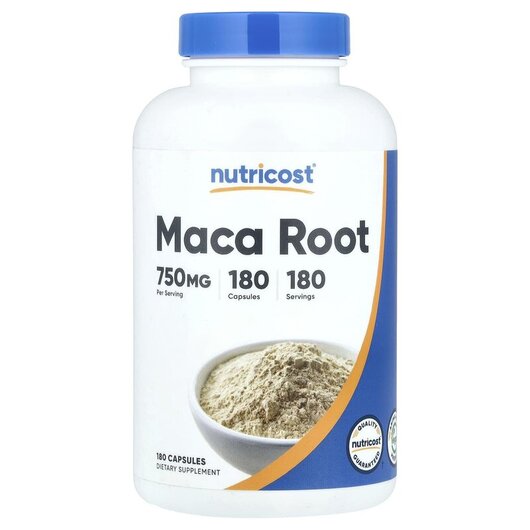 Основне фото товару Maca Root Основне фото товару Nutricost, Maca Root, Мака, 180 капсул