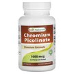 Фото товару Chromium Picolinate 1000 mcg Фото товару Best Naturals, Chromium Picolinate 1000 mcg, Хром, 240 таблеток