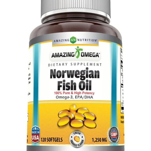 Основне фото товару Amazing Omega Norwegian Fish Oil Основне фото товару Amazing Omega Norwegian Fish Oil, Омега 3, 120 капсул