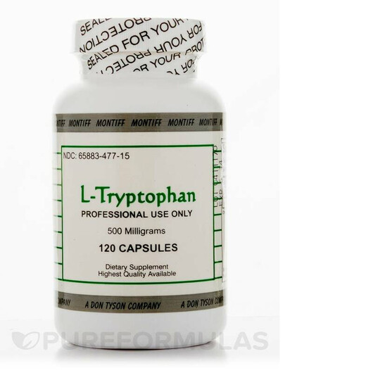 Основное фото товара L-Tryptophan 500 mg Основное фото товара Montiff, L-Триптофан, L-Tryptophan 500 mg, 120 капсул