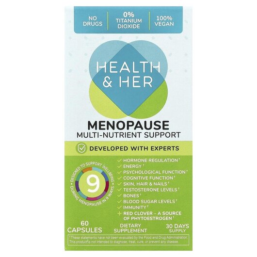 Основне фото товару Menopause Multi-Nutrient Suppport Основне фото товару Menopause Multi-Nutrient Suppport, Підтримка менопаузи, 60 капсул