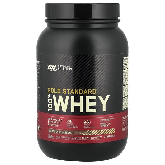 Основне фото товару Gold Standard 100% Whey Chocolate Hazelnut Основне фото товару Gold Standard 100% Whey Chocolate Hazelnut, Протеїн Ізолят, 907 г