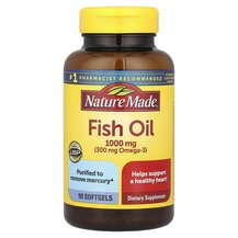 Fish Oil Омега 3 Nature Made 90 капсул Fish Oil Омега 3 Nature Made 90 капсул