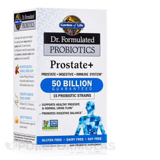 Основное фото товара Поддержка простаты, Dr. Formulated Probiotics Prostate+, 60 капсу