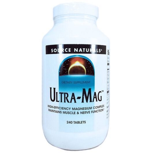 Основное фото товара Ultra-Mag Основное фото товара Source Naturals, Магний B6, Ultra-Mag, 240 таблеток