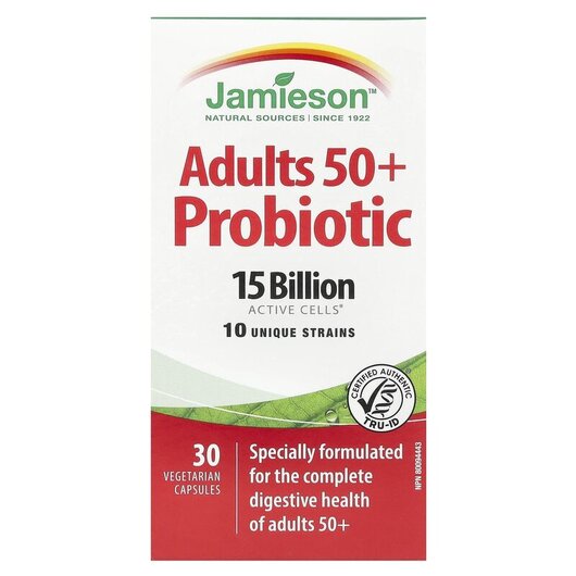 Основное фото товара Adults 50+ Probiotic 15 Billion Основное фото товара Пробиотики, Adults 50+ Probiotic 15 Billion, 30 капсул