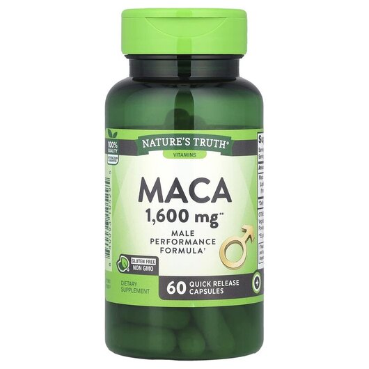 Основное фото товара Maca 1600 mg Основное фото товара Nature's Truth, Мака, Maca 1600 mg, 60 капсул
