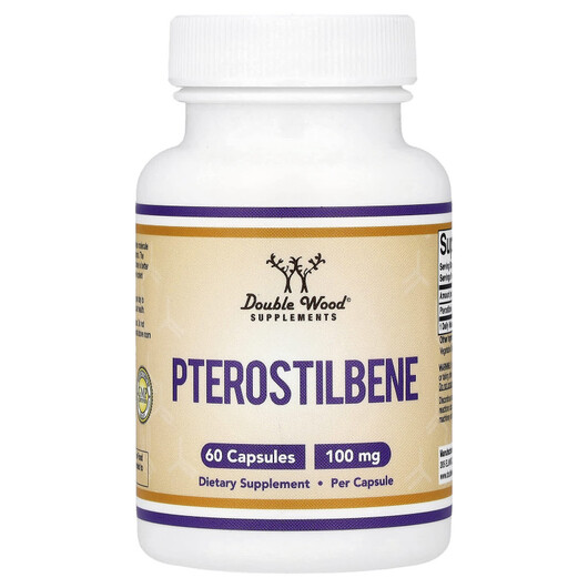 Основне фото товару Pterostilbene 100 mg, Птеростильбен, 60 капсул