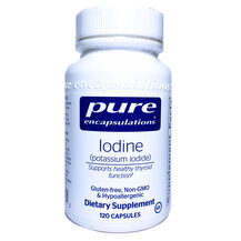 Iodine Potassium iodide Йод Pure Encapsulations 120 капсул
