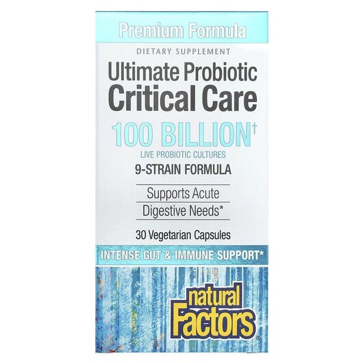 Основне фото товару Ultimate Probiotic Critical Care 100 Billion CFU Основне фото товару Ultimate Probiotic Critical Care 100 Billion CFU, Пробіотики, 30