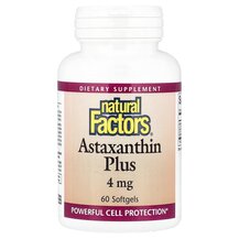 Astaxanthin Plus 4 mg Астаксантин Natural Factors Astaxanthin Plus 4 mg Астаксантин Natural Factors