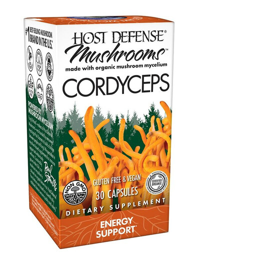 Основное фото товара Host Defense Mushrooms, Грибы Кордицепс, Organic Cordyceps, 30 ка