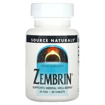 Зембрін Zembrin 25 mg Source Naturals 30 таблеток Зембрін Zembrin 25 mg Source Naturals 30 таблеток