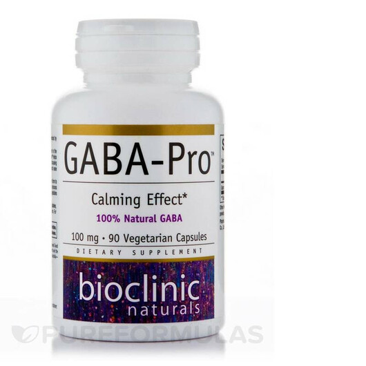 Основное фото товара GABA-Pro 100 mg Основное фото товара Bioclinic Naturals, ГАМК, GABA-Pro 100 mg, 90 капсул