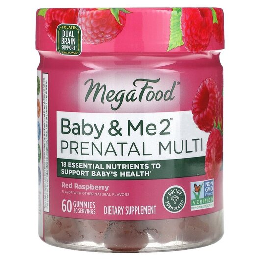 Основное фото товара Baby & Me 2 Prenatal Multi Red Raspberry Основное фото товара Витамины для кормящих мам, Baby & Me 2 Prenatal Multi, 60 кон