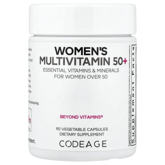 Основне фото товару Women's Multivitamin 50+ Основне фото товару CodeAge, Women's Multivitamin 50+, Вітаміни для жінок 50+, 9