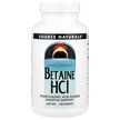 Фото товара Betaine HCL 650 mg Фото товара Source Naturals, Бетаин HCL, Betaine HCL, 180 таблеток