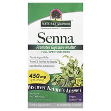 Сенна Листя Senna 450 mg Nature's Answer 90 капсул