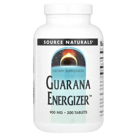 Основне фото товару Guarana Energizer 900 mg Основне фото товару Guarana Energizer 900 mg 200, Гуарана Energizer 900 мг, 200 табле