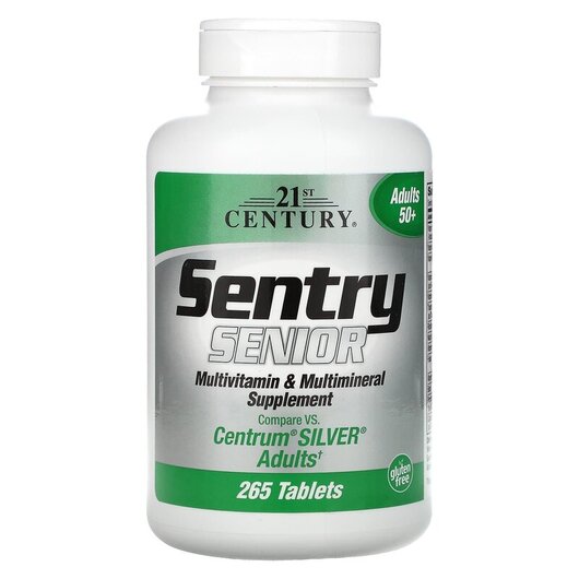 Основное фото товара Sentry Senior Multivitamins for Adults 50+ Основное фото товара 21st Century, Витамины, Sentry Senior 50+, 265 таблеток