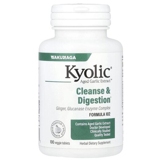 Основное фото товара Kyolic, Поддержка Кандиды, Cleanse & Digestion, 100 таблеток