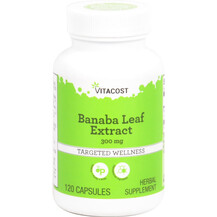 Banaba Leaf Extract - Standardized 300 mg Банаба Vitacost