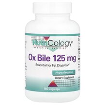 Бичача жовч Ox Bile 125 mg Nutricology 180 капсул