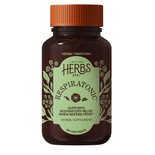 Основне фото товару Respiratonic Основне фото товару Herbs, Etc., Respiratonic, Підтримка органів дихання, 1 шт