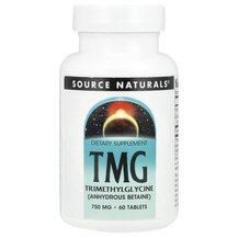 TMG 750 mg Триметилглицин Source Naturals 60 таблеток