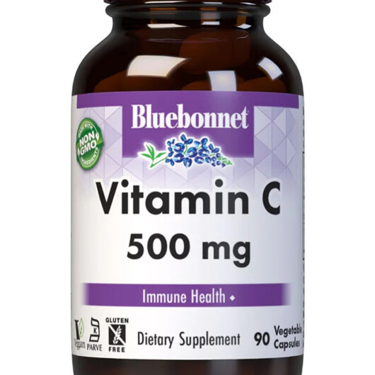 Основне фото товару Vitamin C Основне фото товару Bluebonnet Nutrition, Vitamin C, Вітамін C, 90 капсул