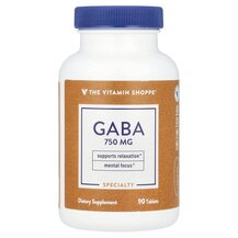 GABA 750 mg ГАМК TheVitaminShoppe 90 таблеток