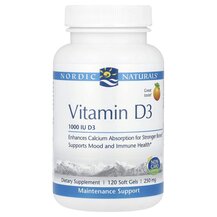 Vitamin D3 1000 IU Витамин D3 1000 МЕ Апельсин Nordic