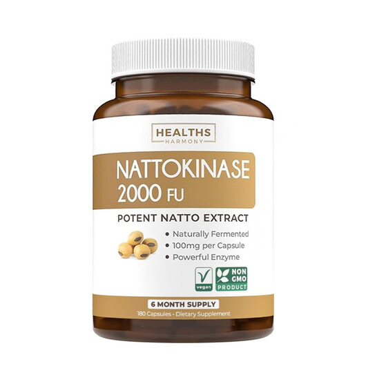 Основное фото товара Nattokinase Основное фото товара Healths Harmony, Наттокиназа, Nattokinase, 180 капсул