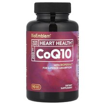 CoQ10 with BioPerine Коэнзим CoQ10 BioEmblem 90 капсул
