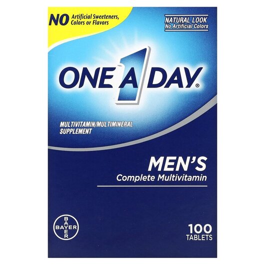 Основне фото товару Men's Complete Multivitamin Основне фото товару One-A-Day, Men's Complete Multivitamin, Мультивітаміни, 100