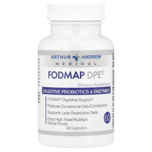 Основне фото товару Arthur Andrew Medical, FODMAP DPE, Пробіотики, 60 капсул