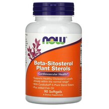 Beta-Sitosterol Plant Бета-ситостерин NOW Foods 90 капсул