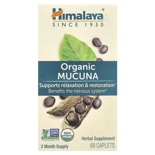 Основное фото товара Himalaya, Мукуна, Organic Mucuna, 60 таблеток