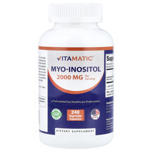 Міо-інозитол Myo-Inositol, 500 mg Vitamatic 240 капсул Міо-інозитол Myo-Inositol, 500 mg Vitamatic 240 капсул