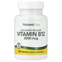 Vitamin B12 2000 mcg 60 Витамин B-12 2000 мкг Natures Plus