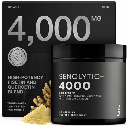 Основное фото товара Toniiq, Фисетин, Senolytic+ 4000 mg, 60 капсул