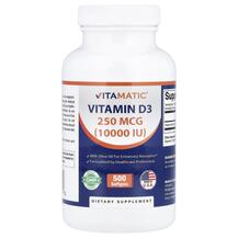 Vitamin D3 250 mcg 10000 IU Витамин D3 Vitamatic
