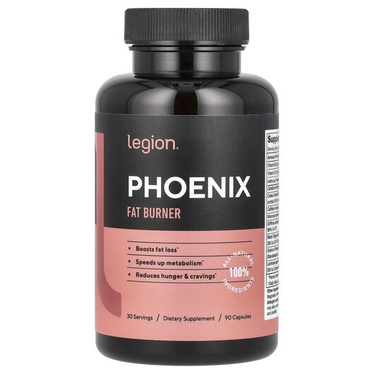 Основне фото товару Legion Athletics, Phoenix Fat Burner, Жироспалювачі, 90 капсул